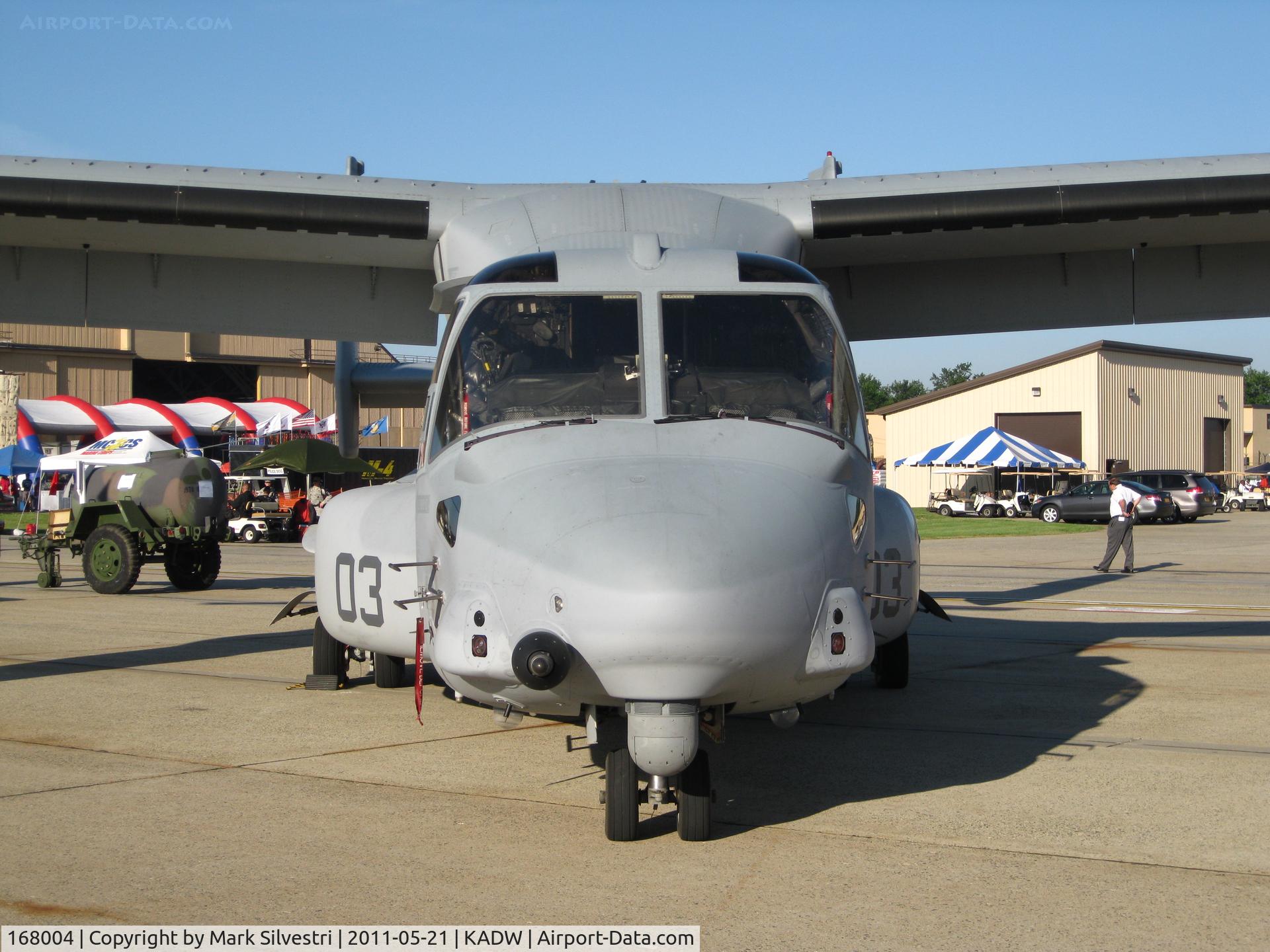 168004, Bell-Boeing MV-22B Osprey C/N D0134, 2011 Joint Base Andrews Airshow