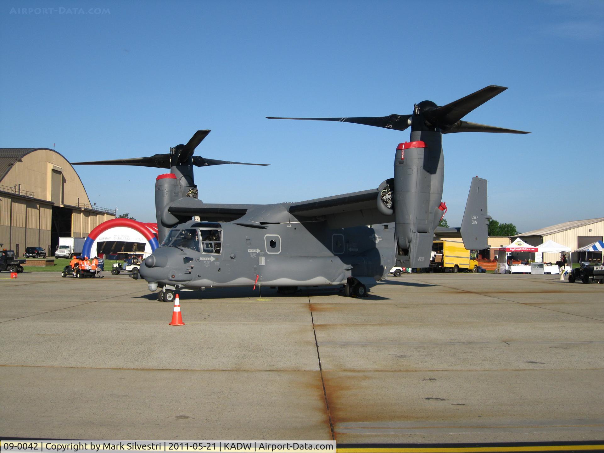 09-0042, 2008 Bell-Boeing CV-22B Osprey C/N D1023, 2011 Joint Base Andrews Airshow