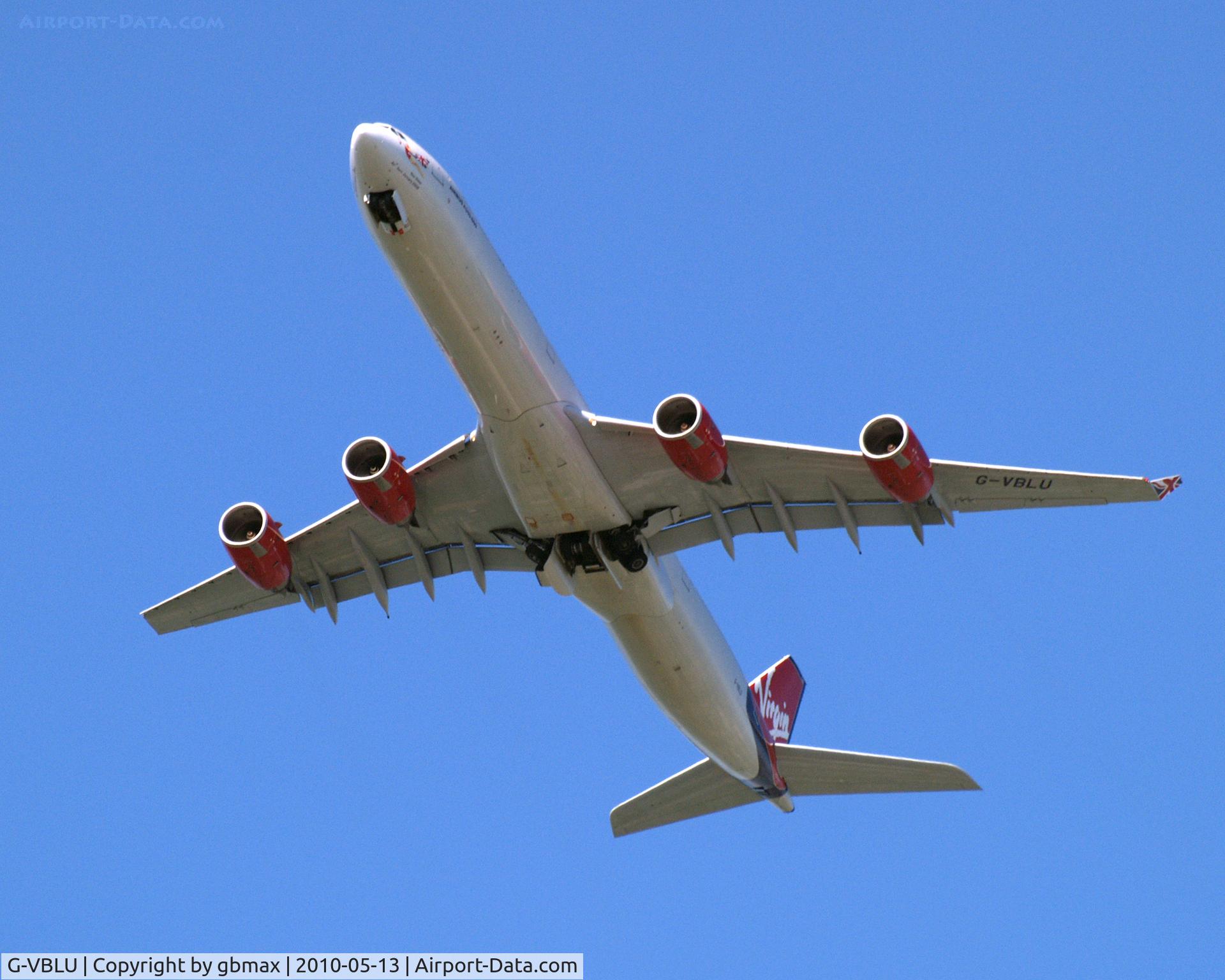G-VBLU, 2006 Airbus A340-642 C/N 723, Flying @ ~3,500 feet high, going to a landing at JFK