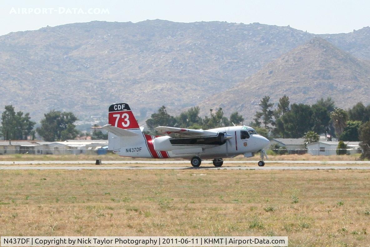 N437DF, Marsh Aviation S-2F3AT C/N 149848, Taxiing for a fire