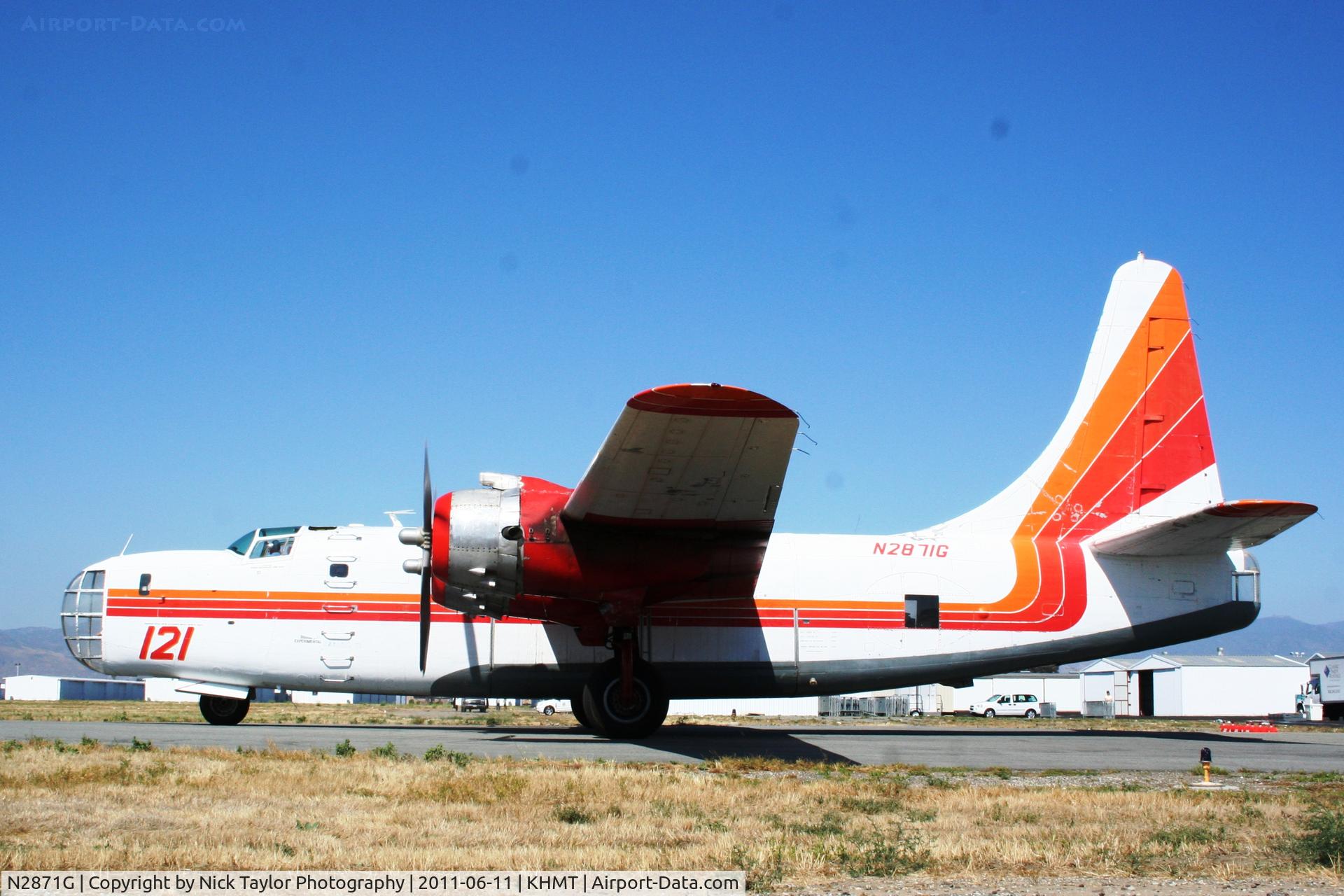 N2871G, Consolidated Vultee P4Y-2 Privateer C/N 66302, Getting ready to head back to CGZ
