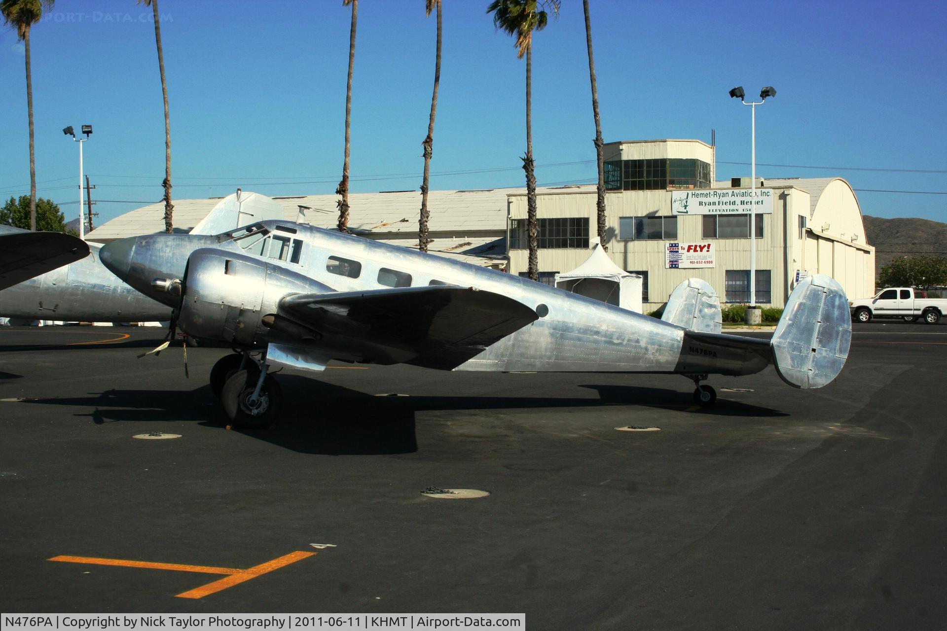 N476PA, 1952 Beech Expeditor 3NM (D18S) C/N CA-265, On display at the Hemet Airshow