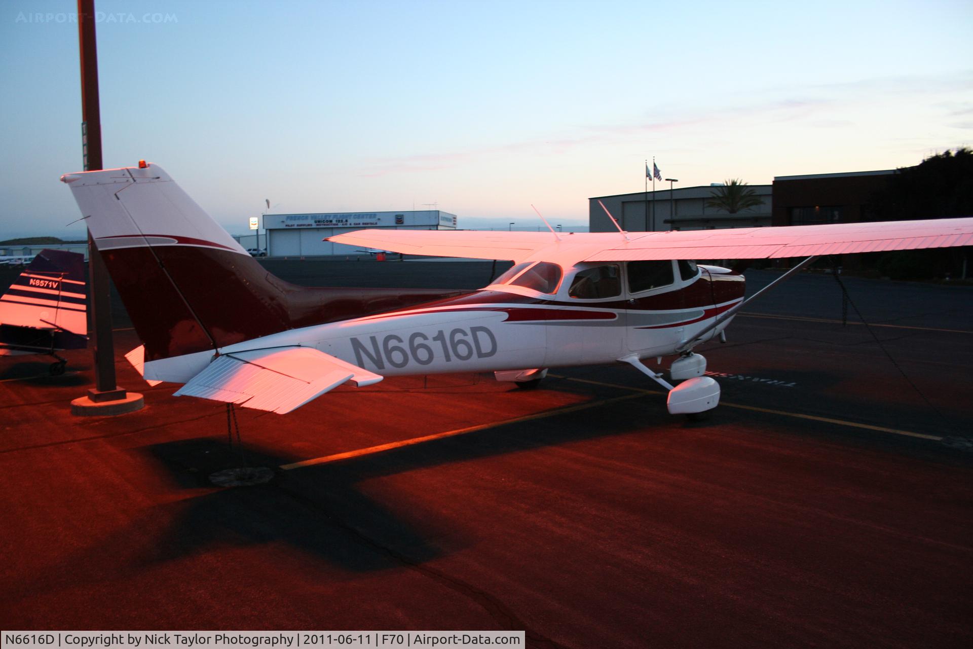 N6616D, 1979 Cessna 172N C/N 17272903, Parked at French Valley