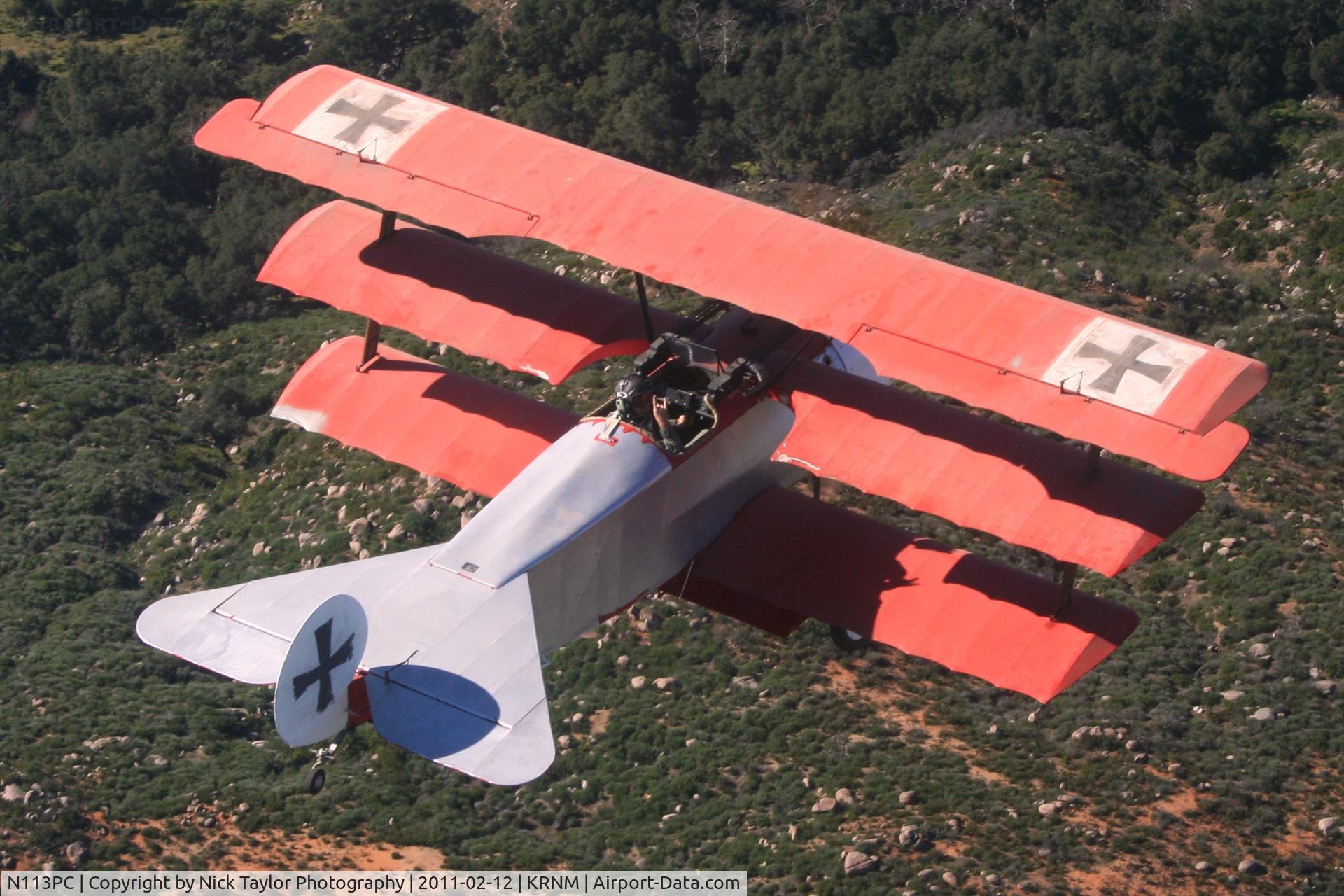 N113PC, 1982 Fokker Dr.1 Triplane Replica C/N 1 (N113PC), Formation
