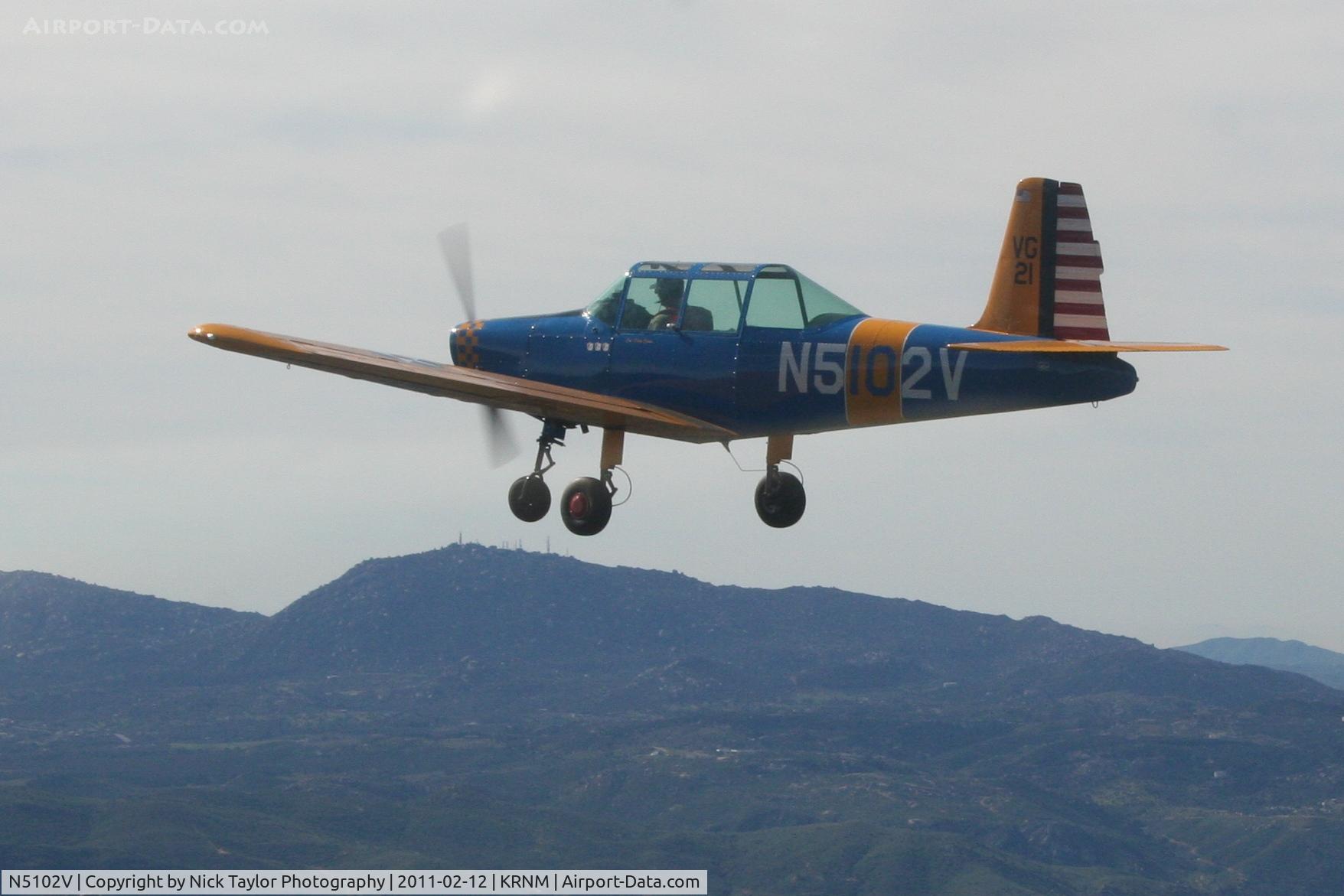 N5102V, 1958 Morrisey 2150 C/N FP-2, Air 2 air