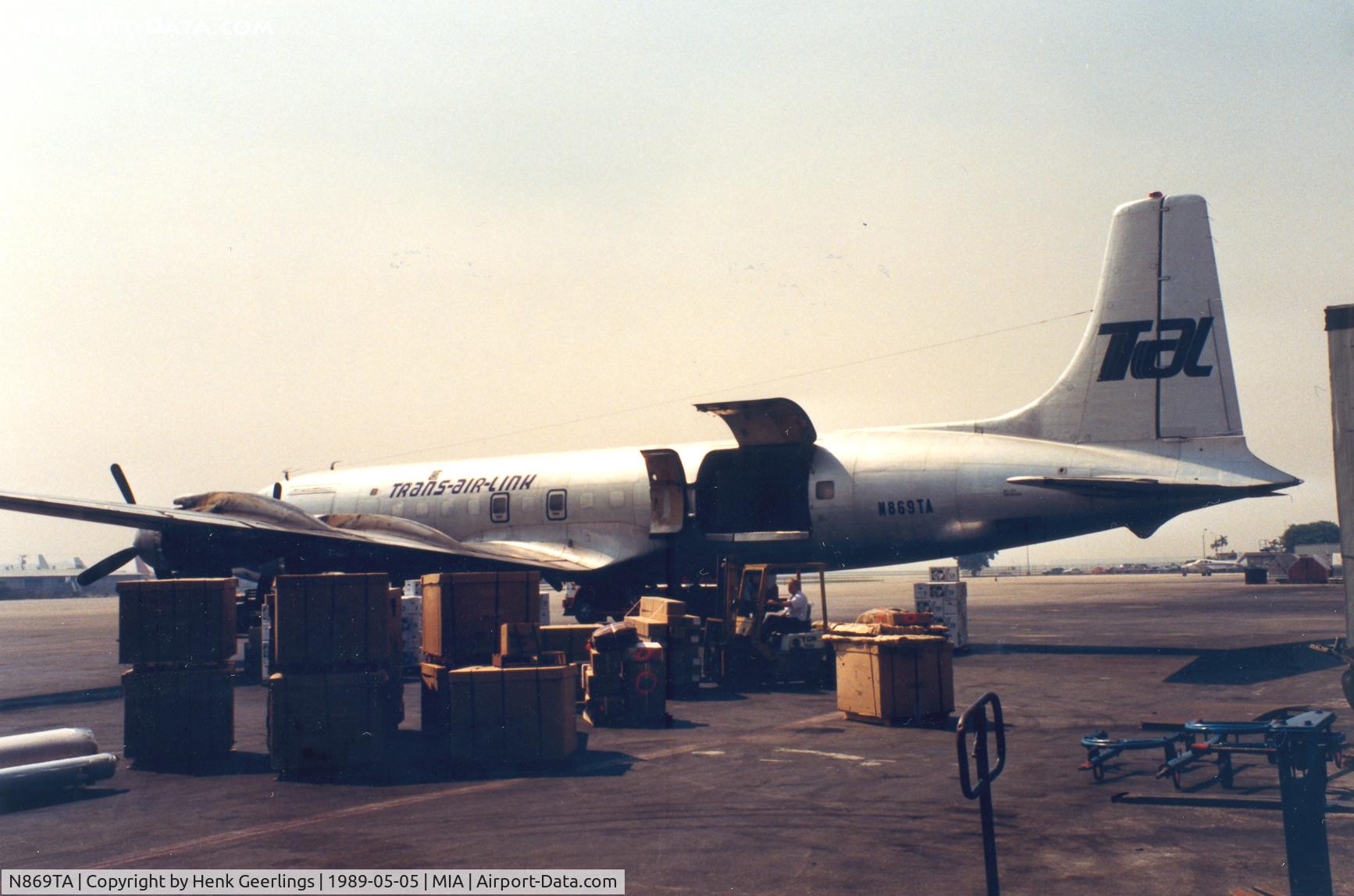 N869TA, 1957 Douglas DC-7 C/N 45188, Trans Air Link - TAL