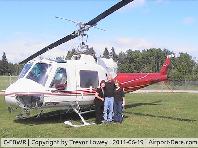 C-FBWR, 1964 Bell 204B C/N 2015/2, On assignment in Cumberland House, June 2011