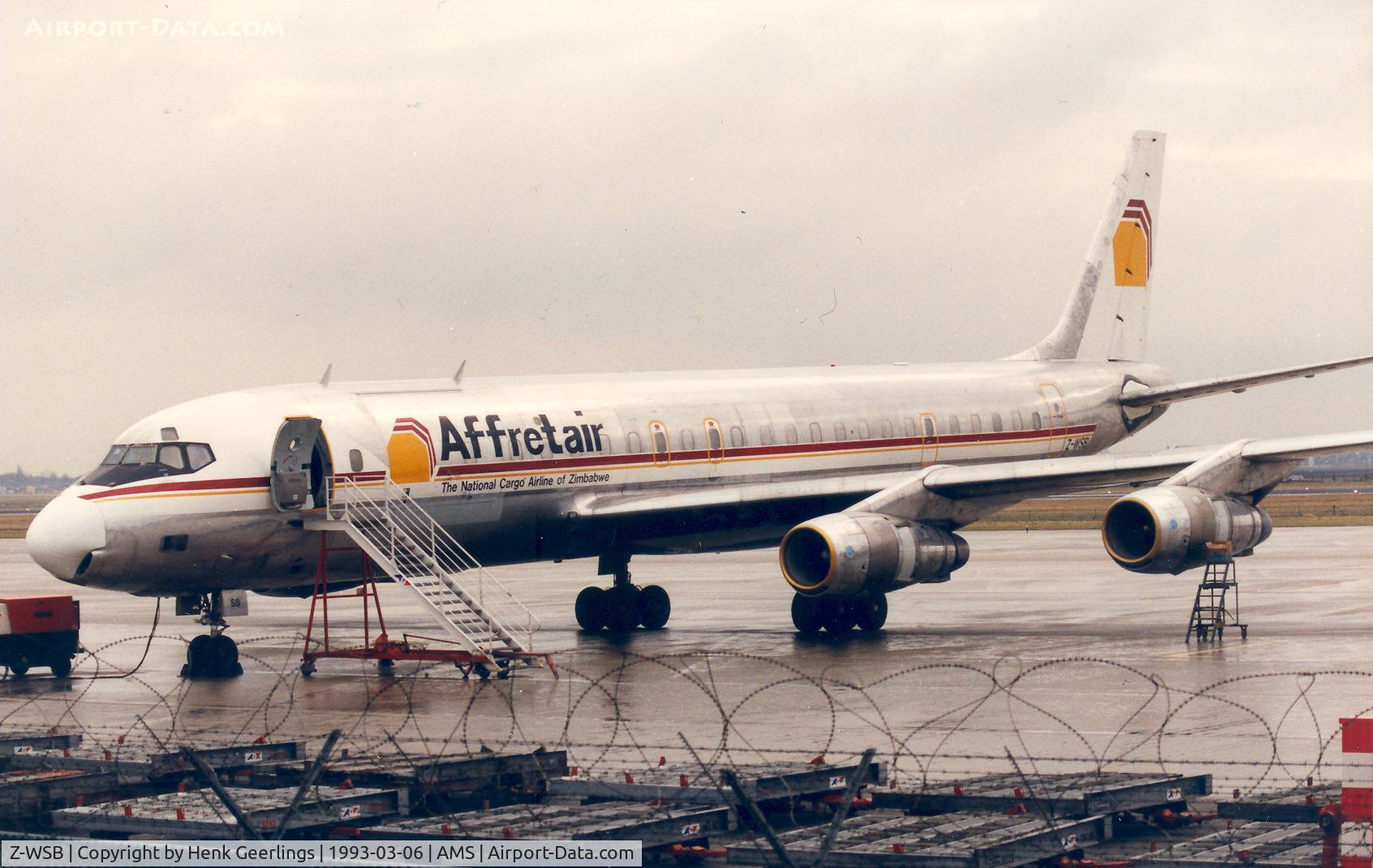 Z-WSB, 1965 Douglas DC-8-55JT C/N 45805, Affret Air