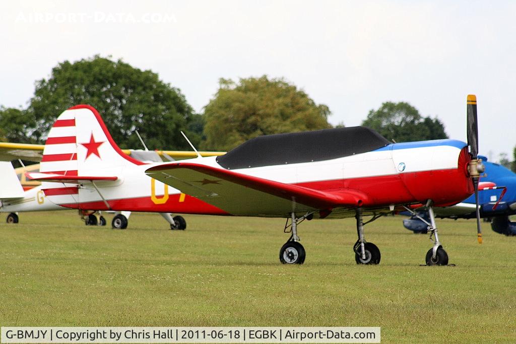 G-BMJY, 1964 Yakovlev Yak C-18A C/N 627, at AeroExpo 2011