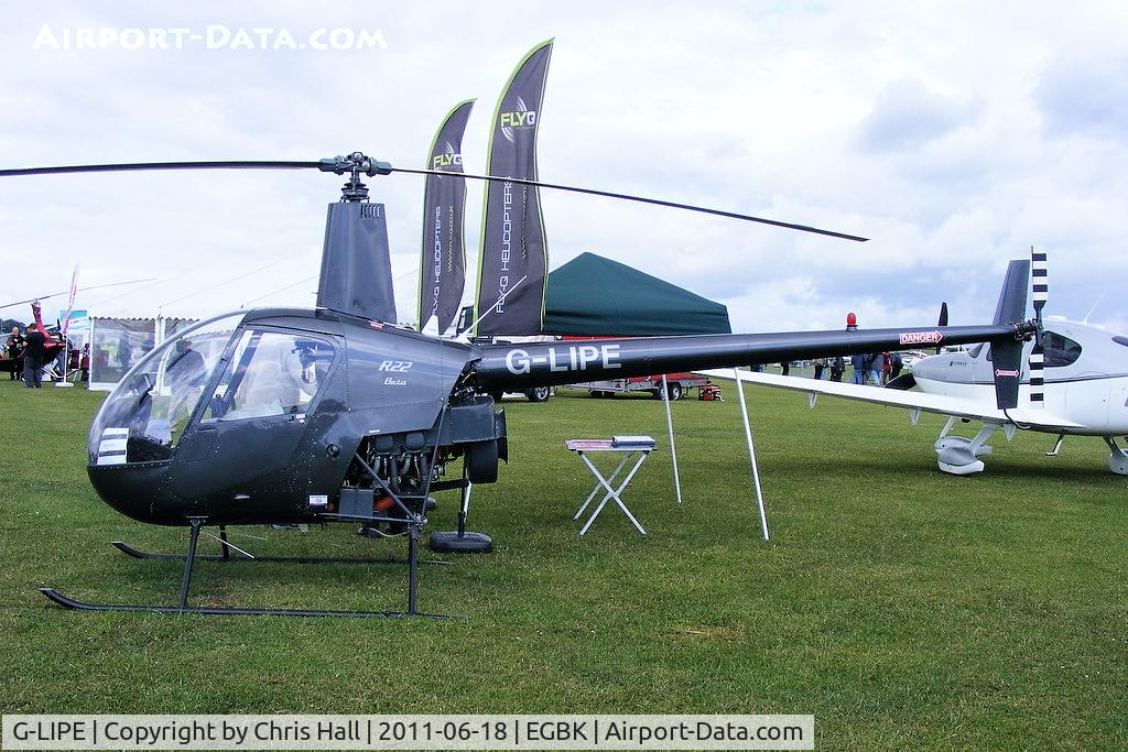 G-LIPE, 1991 Robinson R22 Beta C/N 1882, at AeroExpo 2011