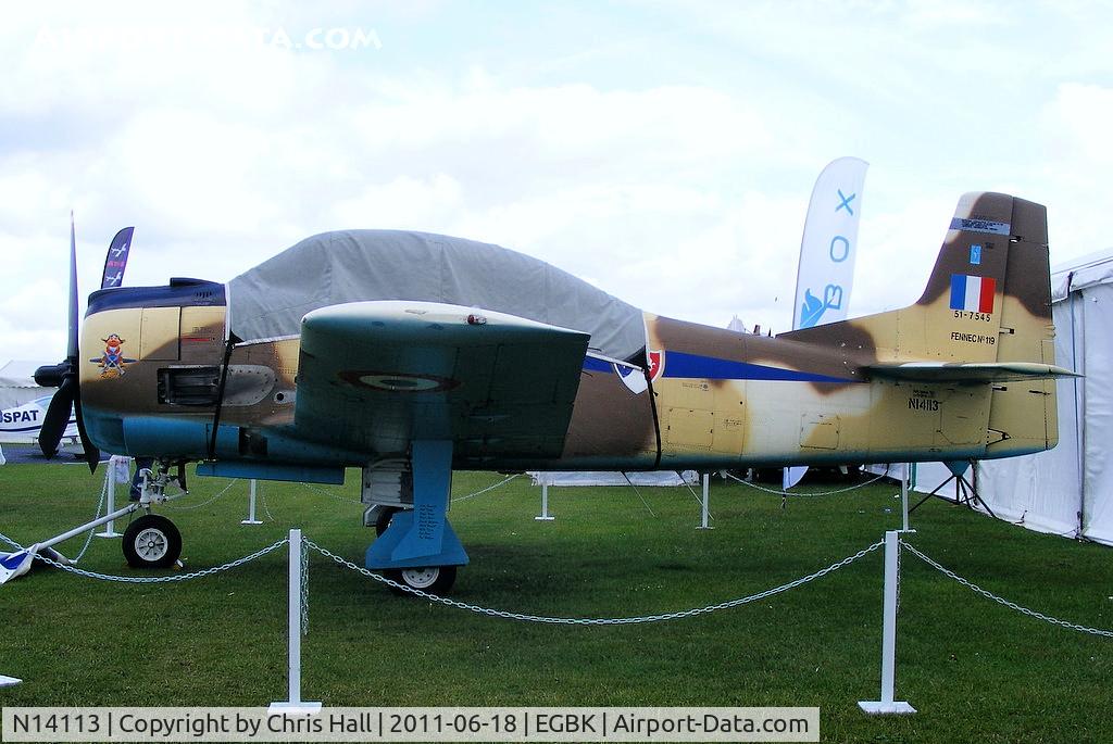 N14113, 1951 North American T-28A Fennec C/N 81-1, at AeroExpo 2011