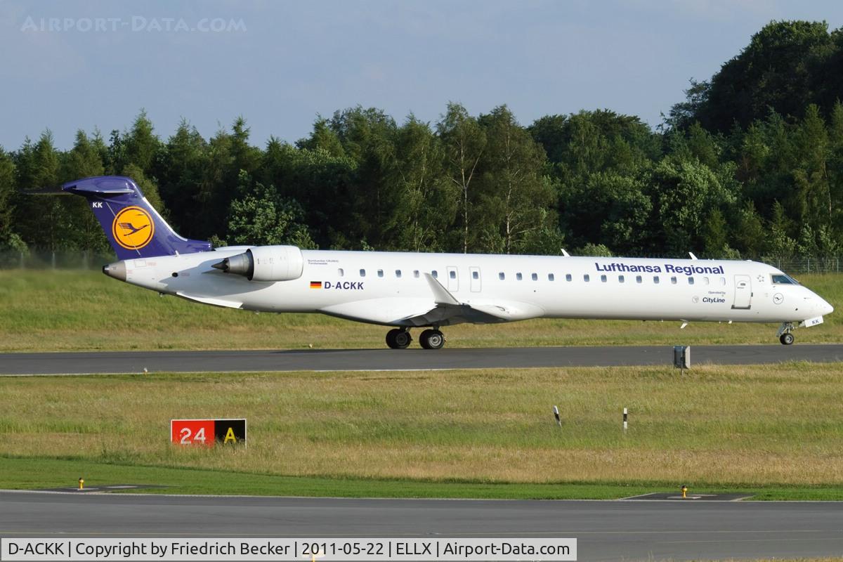 D-ACKK, 2006 Bombardier CRJ-900LR (CL-600-2D24) C/N 15094, departure to Muenchen via RW24