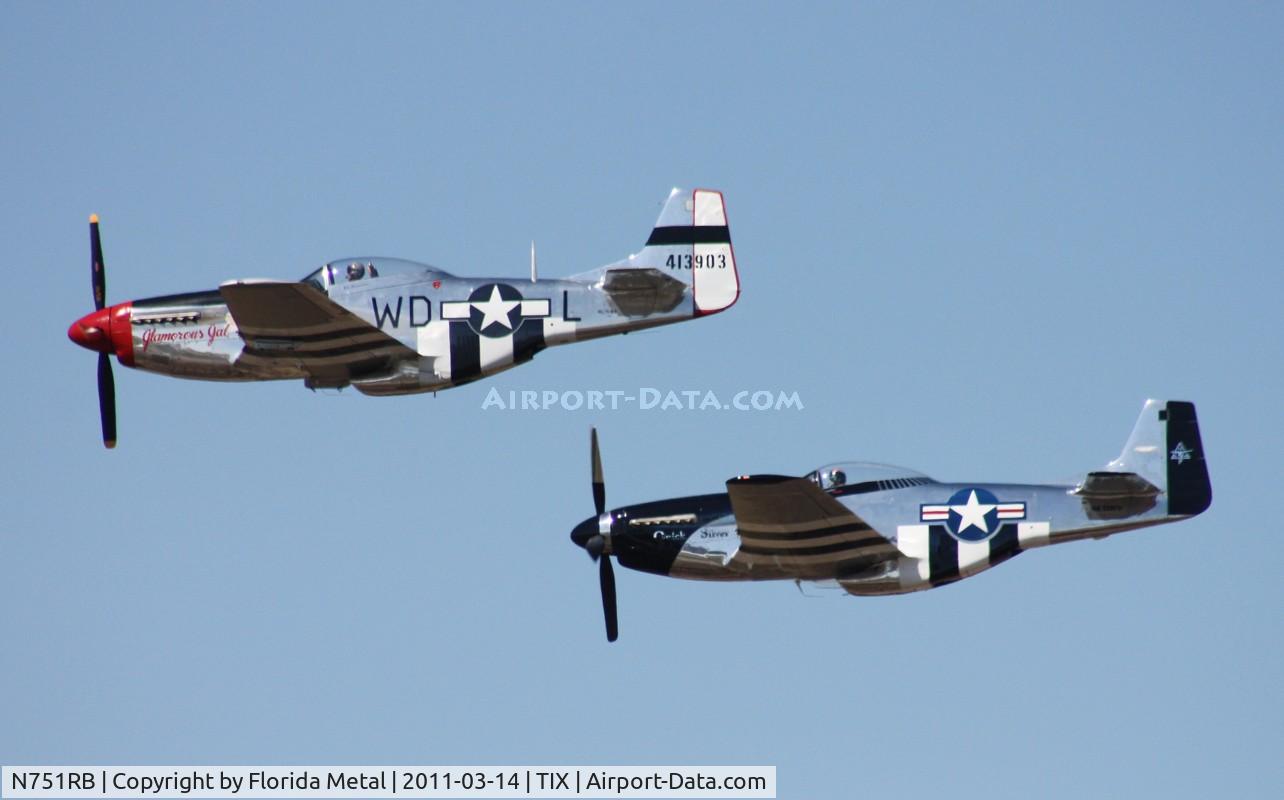 N751RB, 1944 North American P-51D Mustang C/N 44-13903JP, Glamorous Gal and Quick Silver