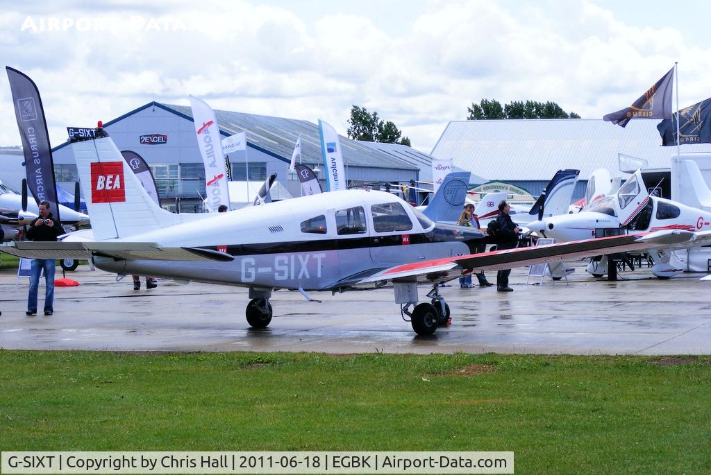 G-SIXT, 1988 Piper PA-28-161 Cherokee Warrior II C/N 2816056, at AeroExpo 2011