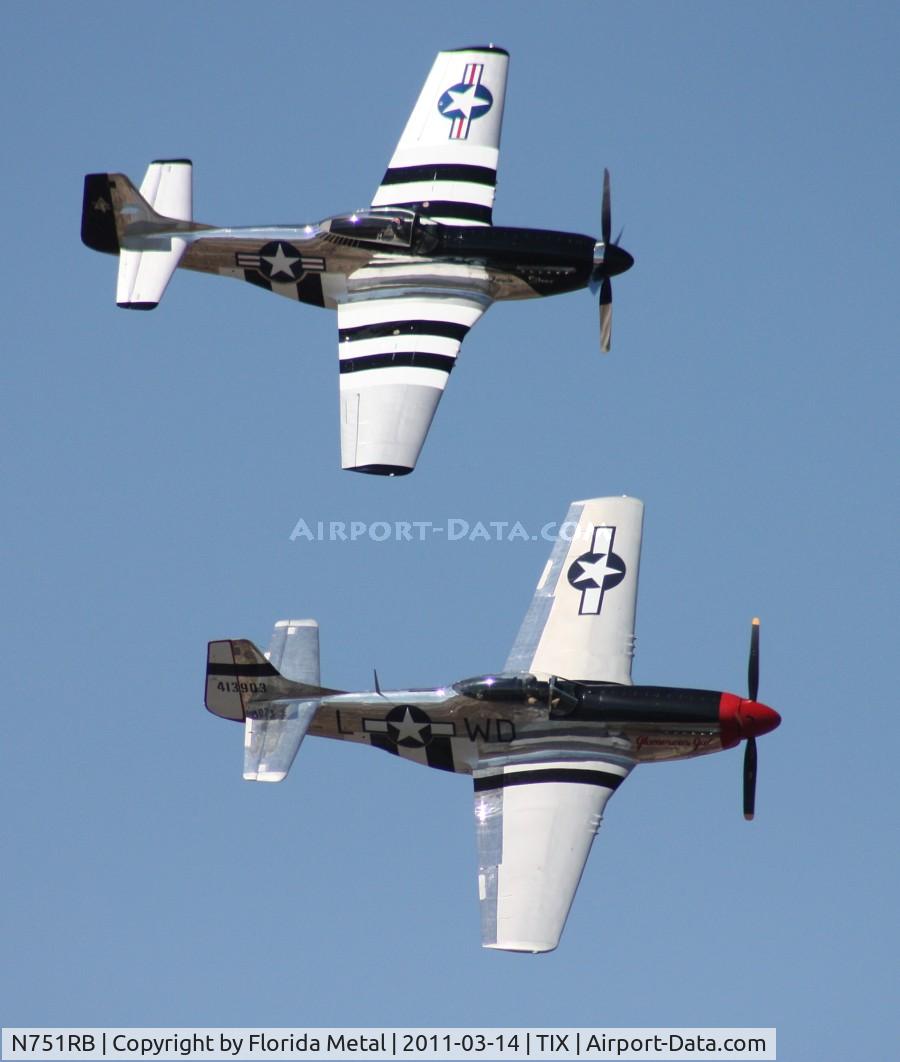 N751RB, 1944 North American P-51D Mustang C/N 44-13903JP, Glamorous Gal and Quick Silver