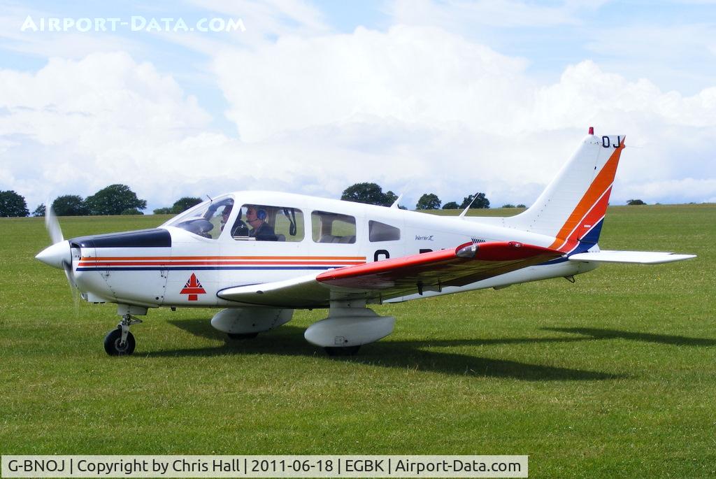 G-BNOJ, 1987 Piper PA-28-161 Cherokee Warrior II C/N 2816018, at AeroExpo 2011