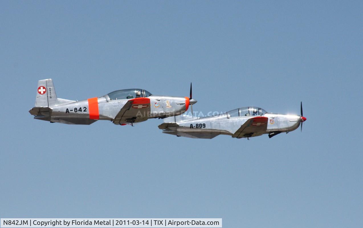 N842JM, Pilatus P3-05 C/N 480-29, Pilatus formation