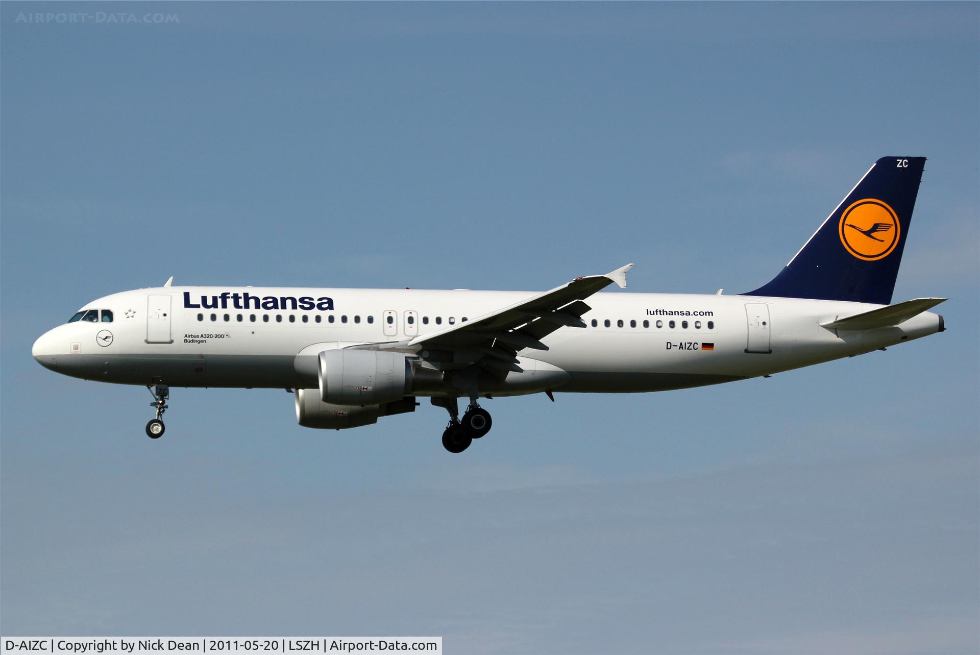 D-AIZC, 2009 Airbus A320-214 C/N 4153, LSZH/ZRH
