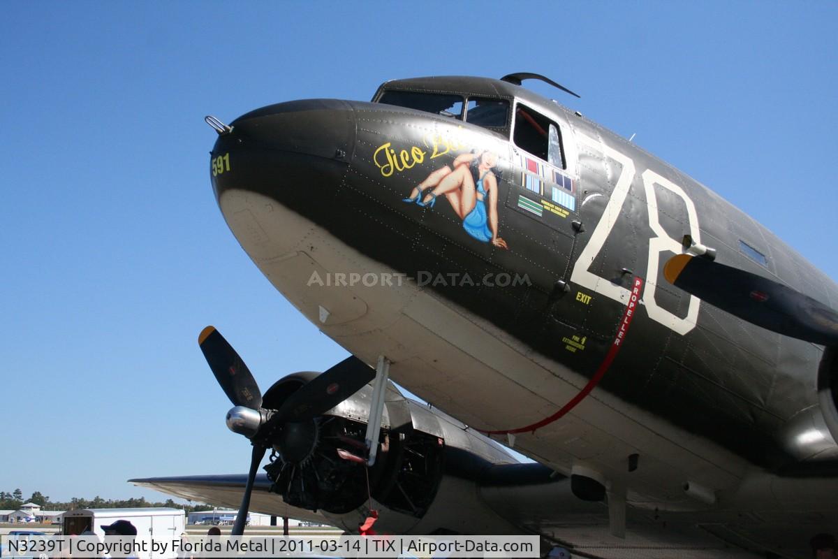N3239T, 1943 Douglas DC3C-S1C3G (C-47A-65-DL) C/N 19054, Tico Belle