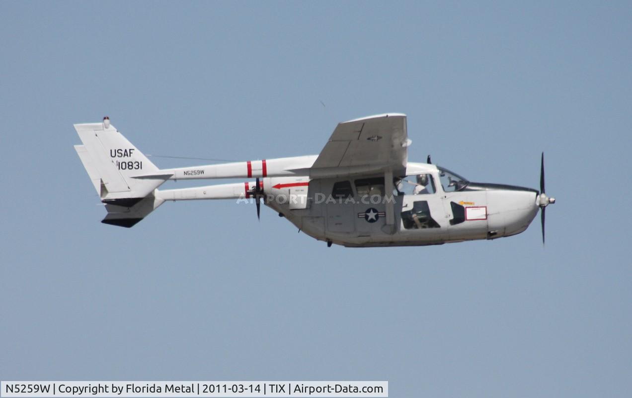 N5259W, 1968 Cessna M337B (O-2A) Super Skymaster C/N 337M-0196 (68-10831), O-2 Skymaster