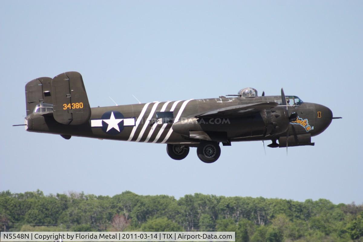 N5548N, 1943 North American B-25H Mitchell C/N 98-21107, Barbie II