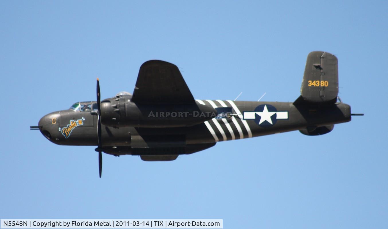 N5548N, 1943 North American B-25H Mitchell C/N 98-21107, Barbie II