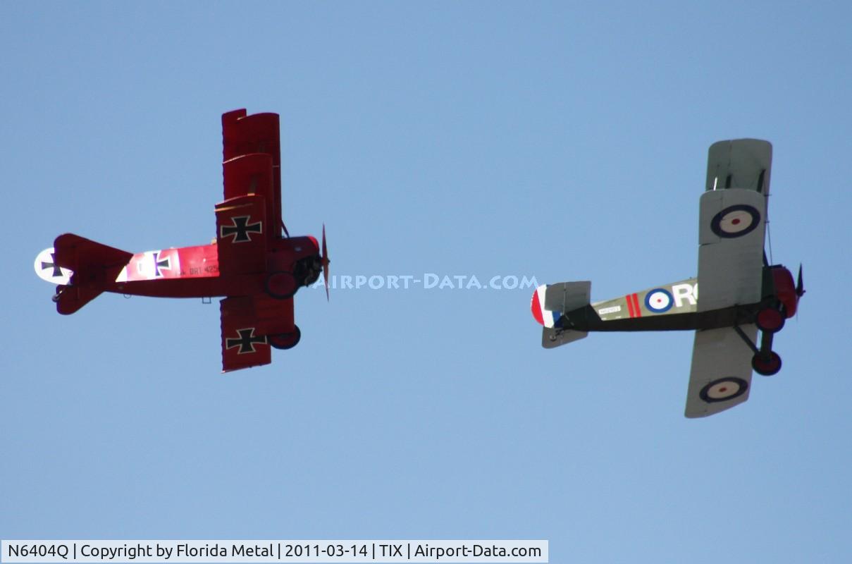 N6404Q, Fokker Dr.1 Triplane Replica C/N 528189, Dogfight