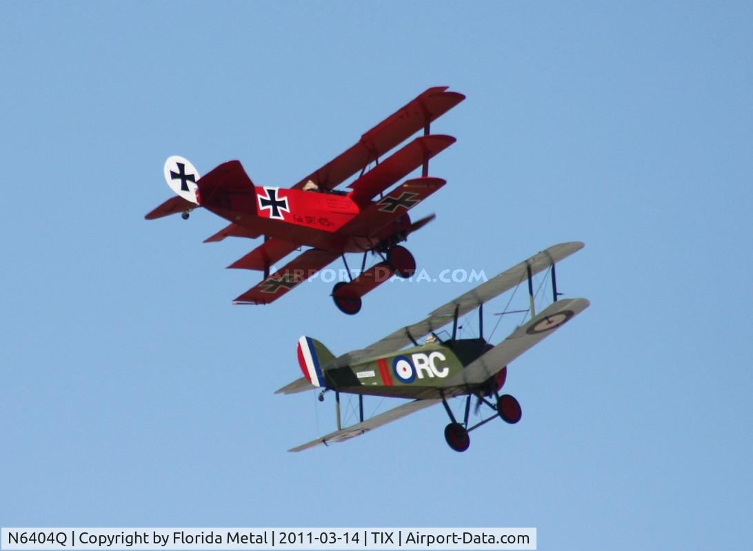 N6404Q, Fokker Dr.1 Triplane Replica C/N 528189, Dogfight