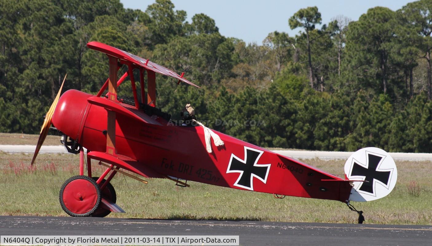 N6404Q, Fokker Dr.1 Triplane Replica C/N 528189, Fokker DR 1