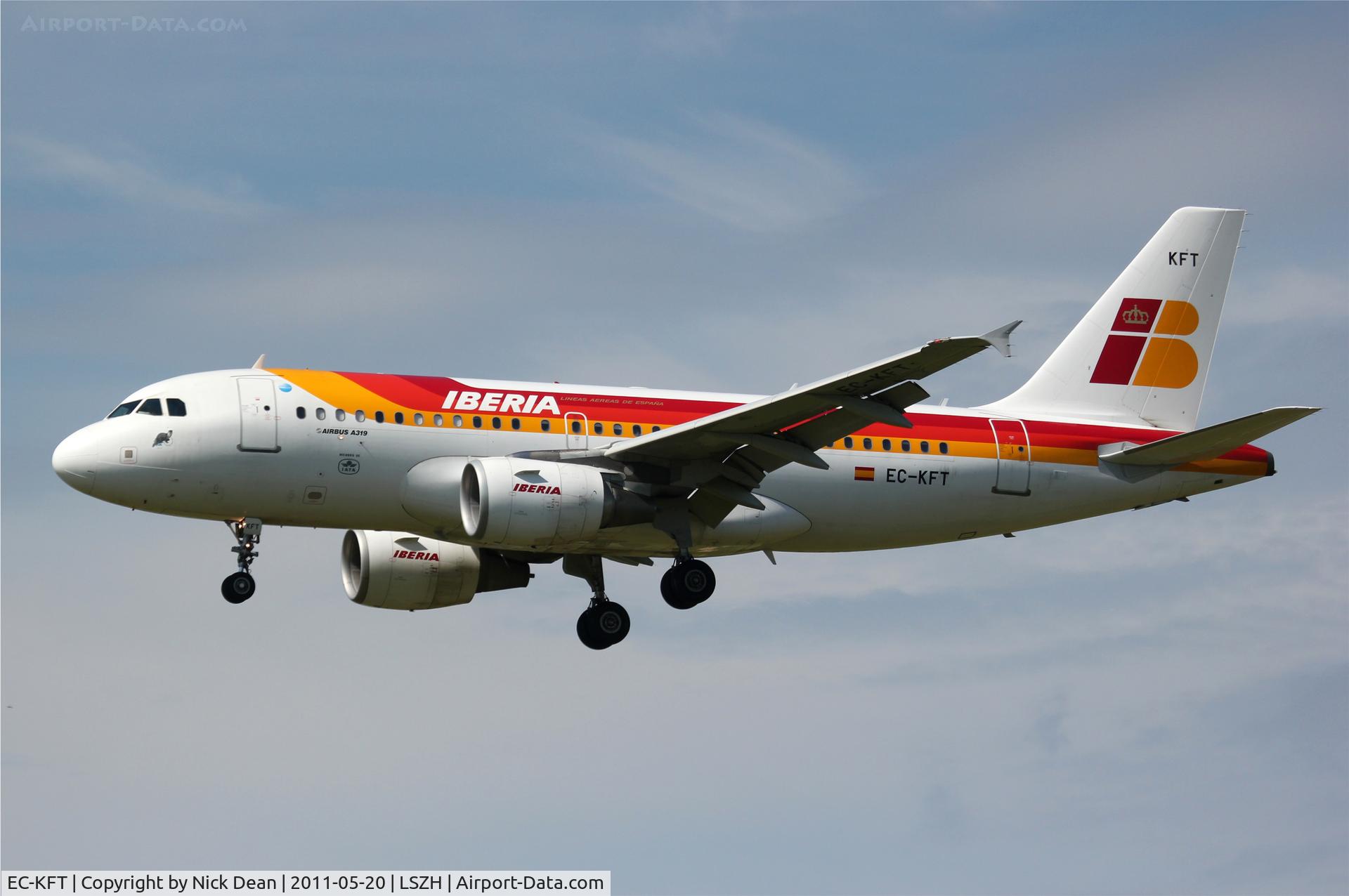 EC-KFT, 2007 Airbus A319-111 C/N 3179, LSZH/ZRH