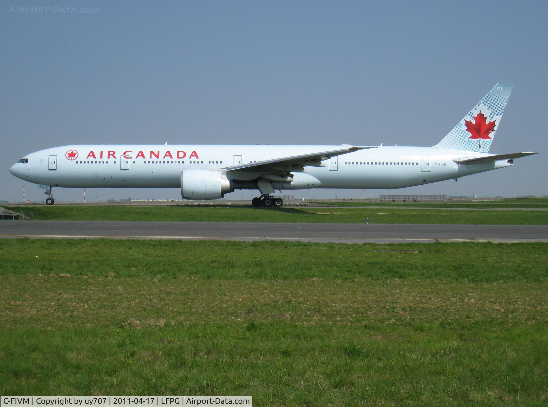 C-FIVM, 2008 Boeing 777-333/ER C/N 35251, Air Canada currently serves CDG thrice daily. Two of them are operated by the Triple 7s.