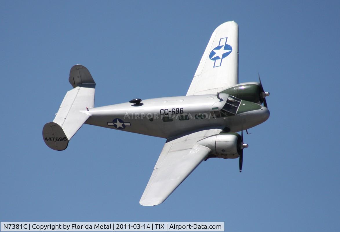 N7381C, 1944 Beech C18S C/N 8104, C-45S