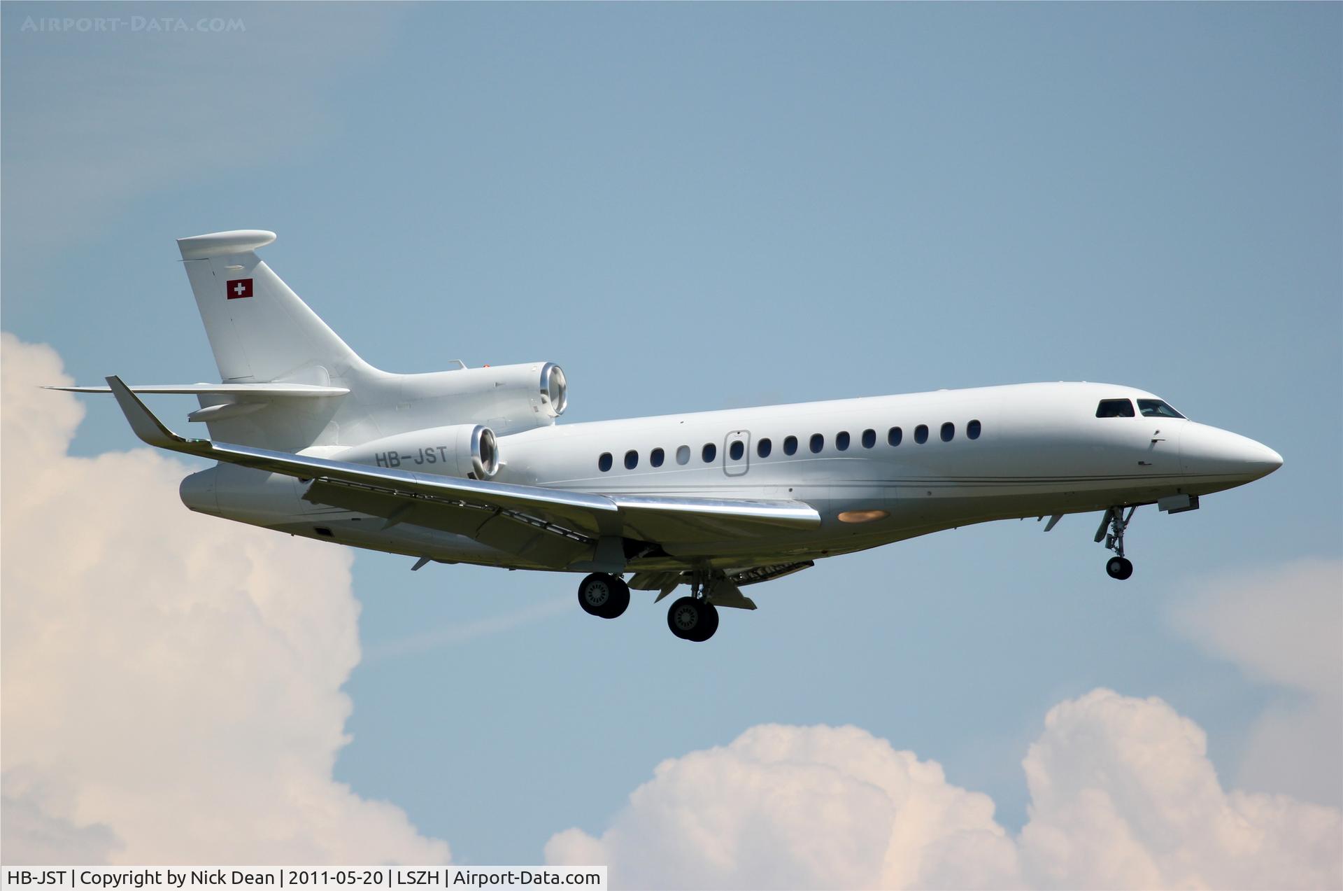 HB-JST, 2007 Dassault Falcon 7X C/N 017, LSZH/ZRH