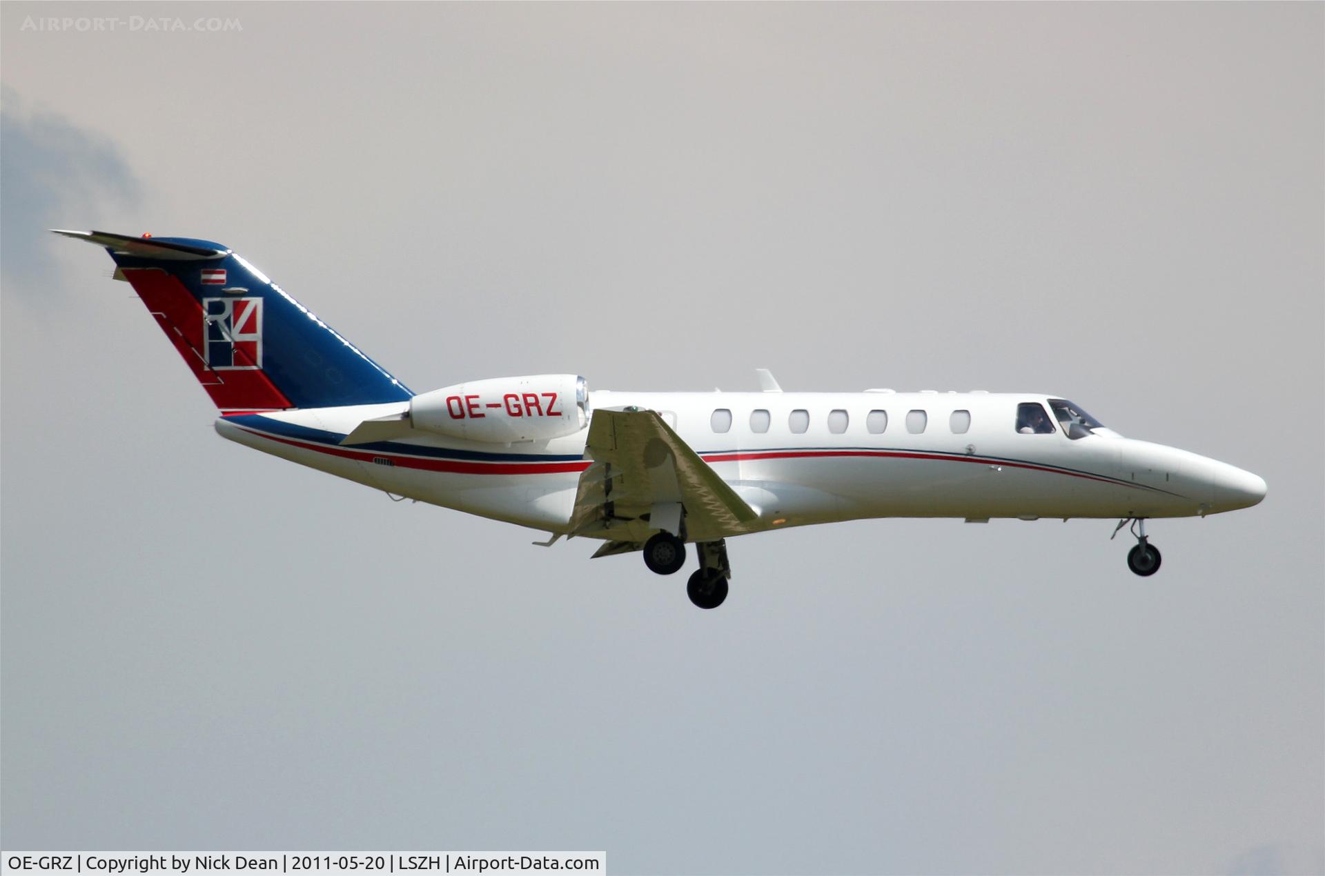 OE-GRZ, 2008 Cessna 525B CitationJet CJ3 C/N 525B-0219, LSZH/ZRH