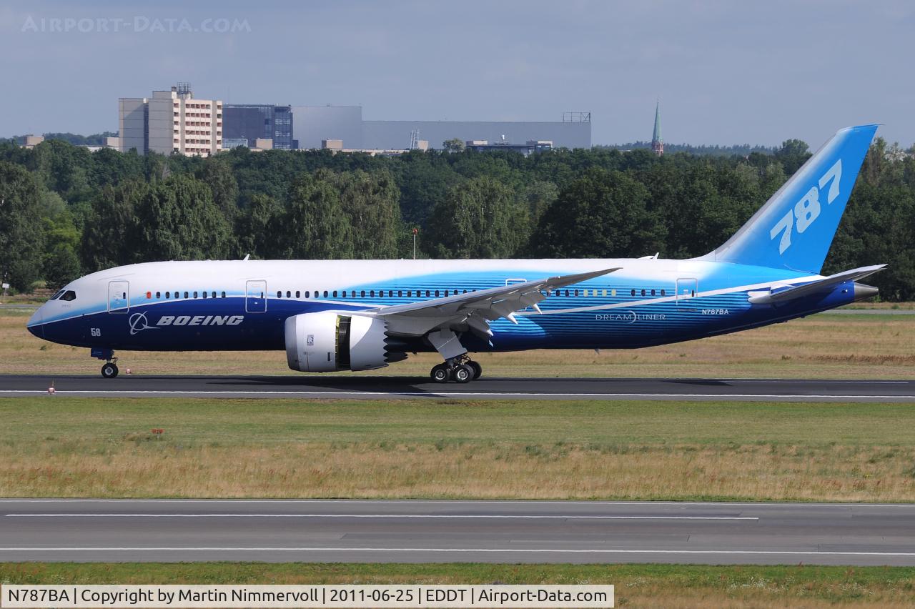 N787BA, 2009 Boeing 787-8 Dreamliner C/N 40690, Boeing Company