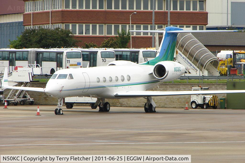 N50KC, 2001 Gulfstream Aerospace G-V C/N 659, 2001 Gulfstream Aerospace G-V, c/n: 659 at Luton