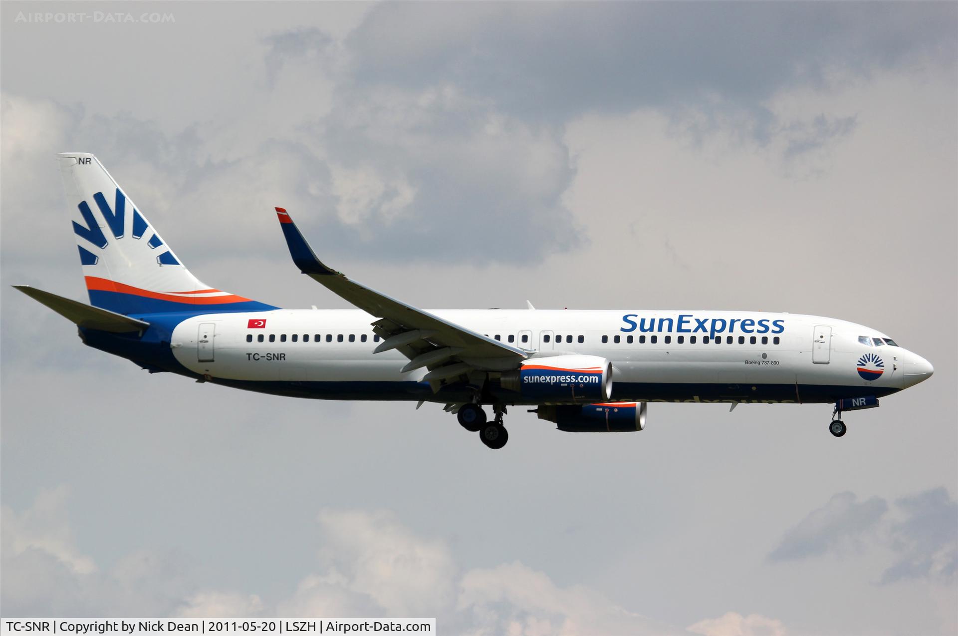 TC-SNR, 2010 Boeing 737-8HC C/N 40754, LSZH/ZRH
