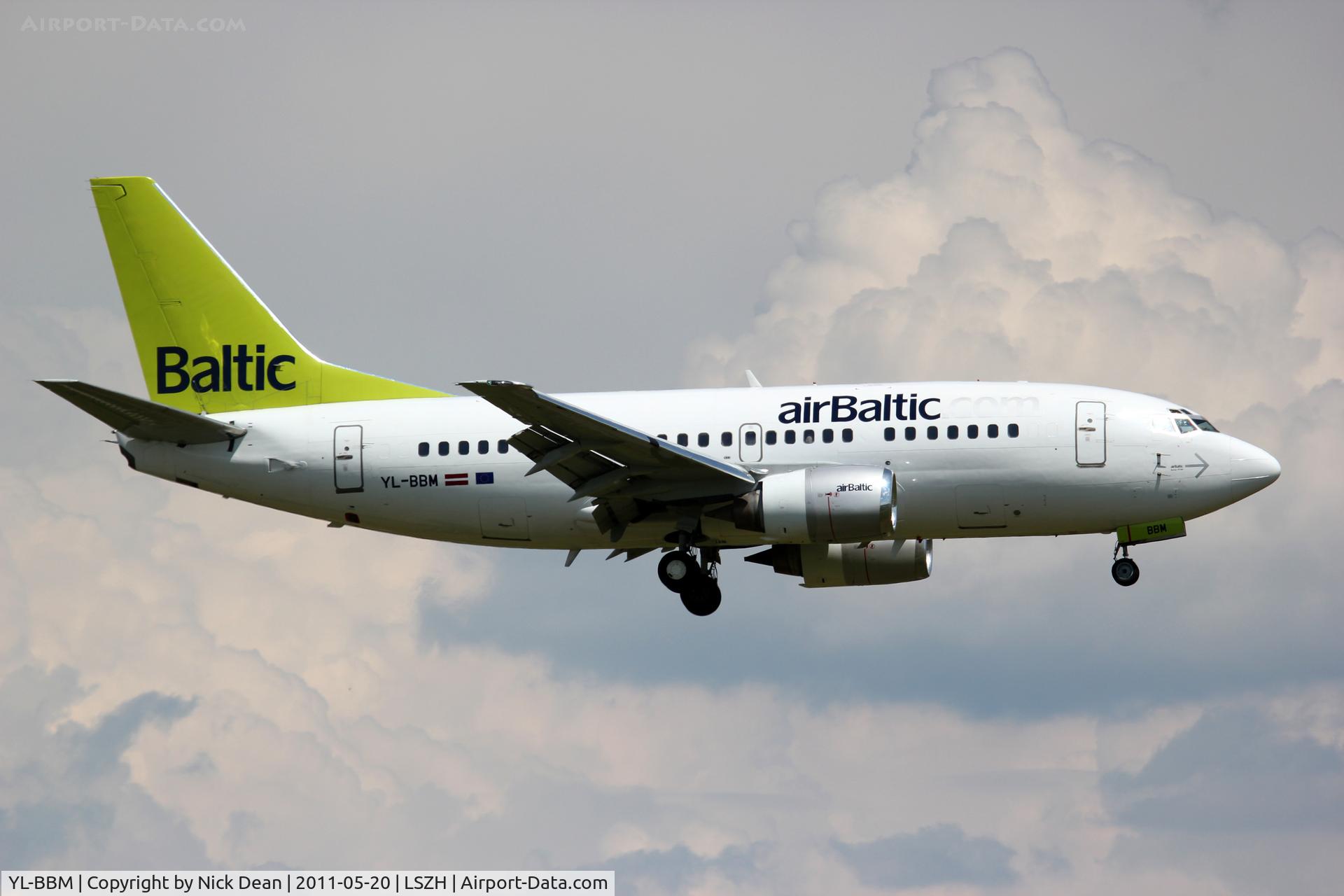 YL-BBM, 1992 Boeing 737-522 C/N 26680, LSZH/ZRH