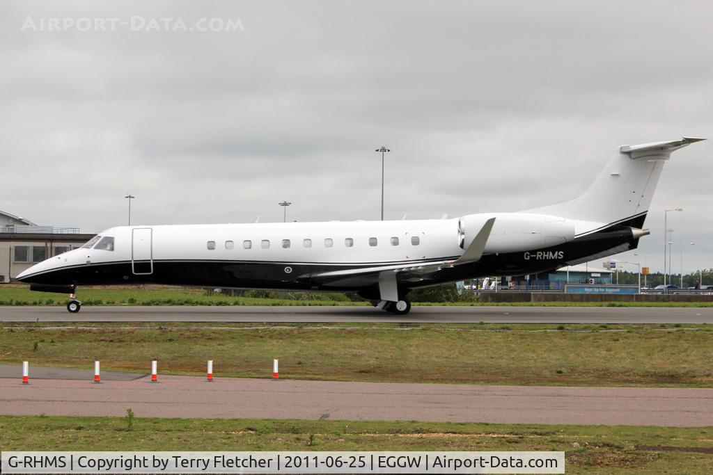 G-RHMS, 2008 Embraer EMB-135BJ Legacy C/N 14501072, Embraer 135BJ, c/n: 1072 at Luton