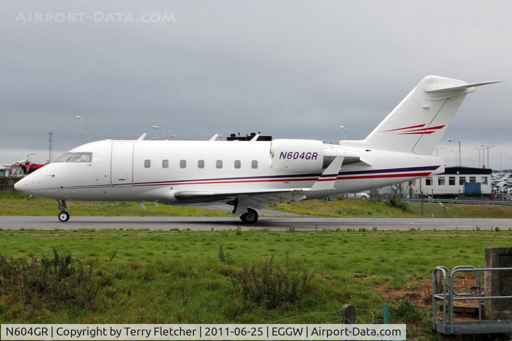 N604GR, 2001 Bombardier Challenger (CL-600-2B16) C/N 5478, 2001 Bombardier CL-600-2B16, c/n: 5478 at Luton