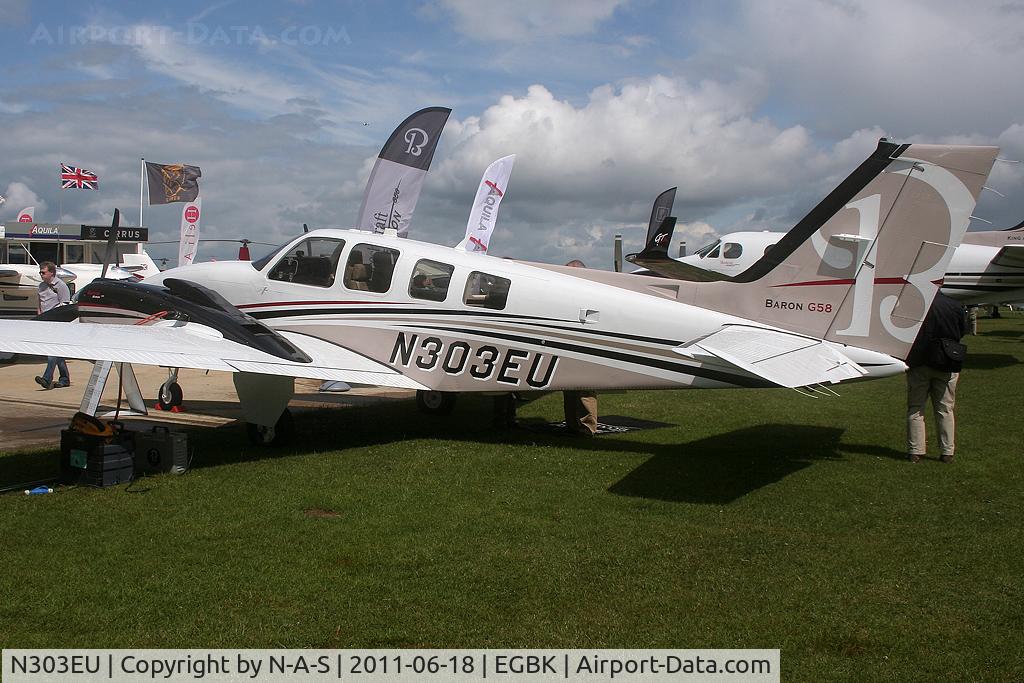 N303EU, Hawker Beechcraft Corp G58 Baron C/N TH-2303, Aero Expo Static 2011