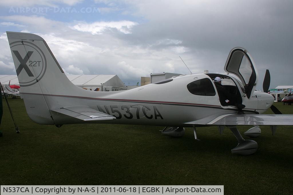 N537CA, Cirrus SR22T C/N 0015, Aero Expo Static 2011