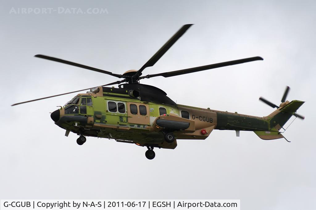 G-CGUB, 2011 Eurocopter EC-225LP Super Puma Mk2+ C/N 2790, Passing through on delivery