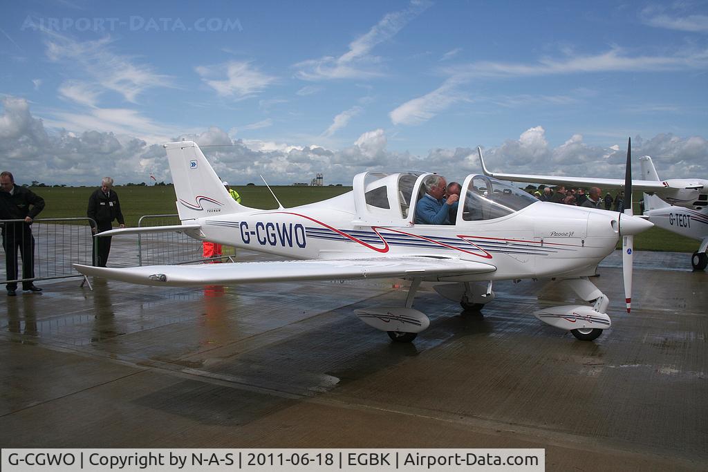G-CGWO, 2011 Tecnam P-2002JF Sierra C/N 168, Aero Expo Static 2011, Late arrival
