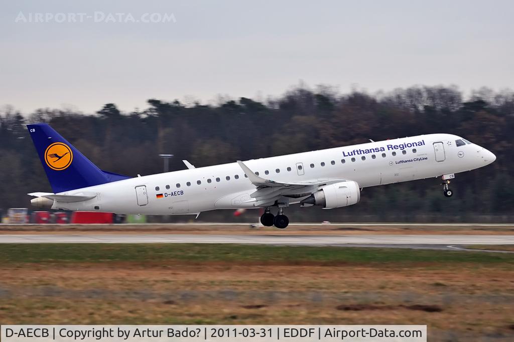 D-AECB, 2009 Embraer 190LR (ERJ-190-100LR) C/N 19000332, Lufthansa Regional