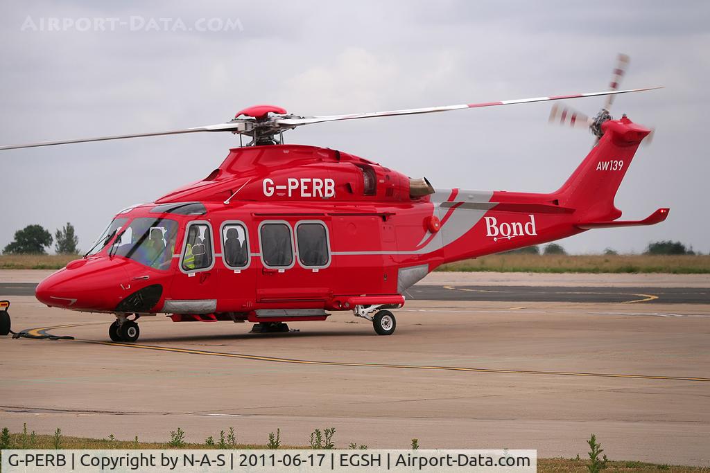 G-PERB, 2011 AgustaWestland AW-139 C/N 41261, Engine running