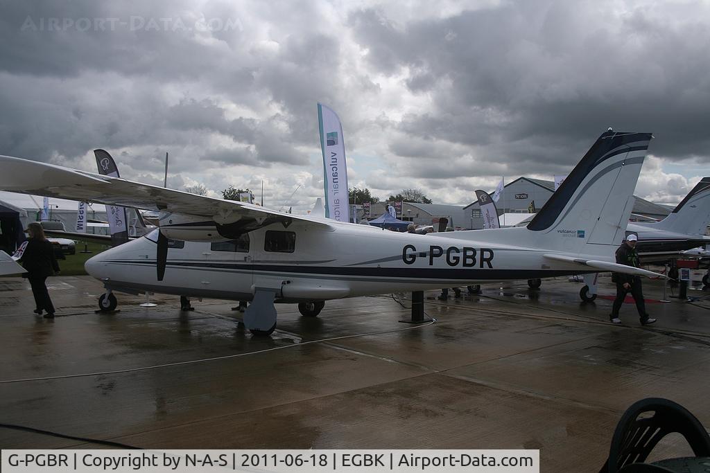 G-PGBR, 2010 Vulcanair P-68R Victor C/N 457/R, Aero Expo 2011 Static