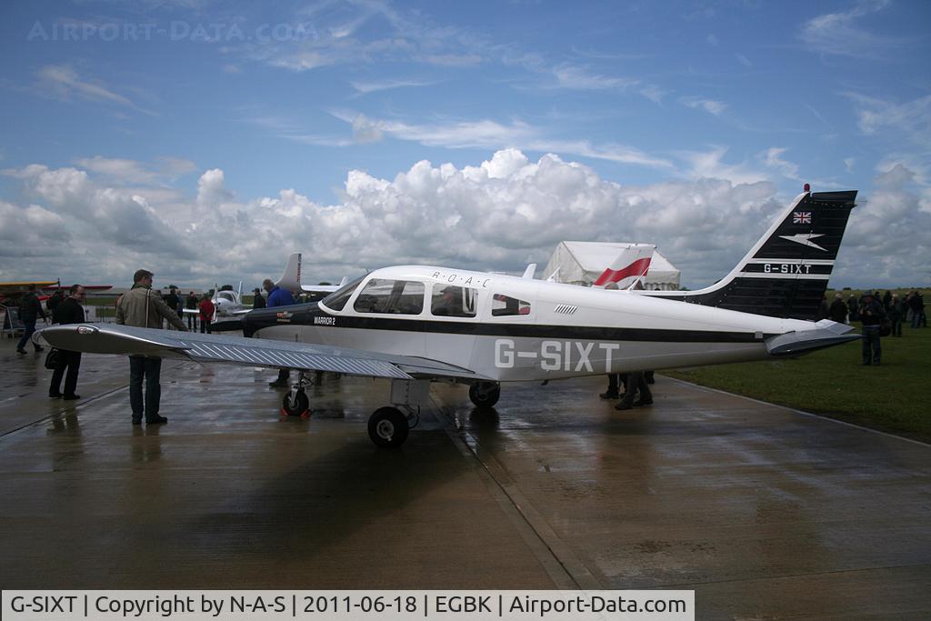 G-SIXT, 1988 Piper PA-28-161 Cherokee Warrior II C/N 2816056, Aero Expo 2011 Static