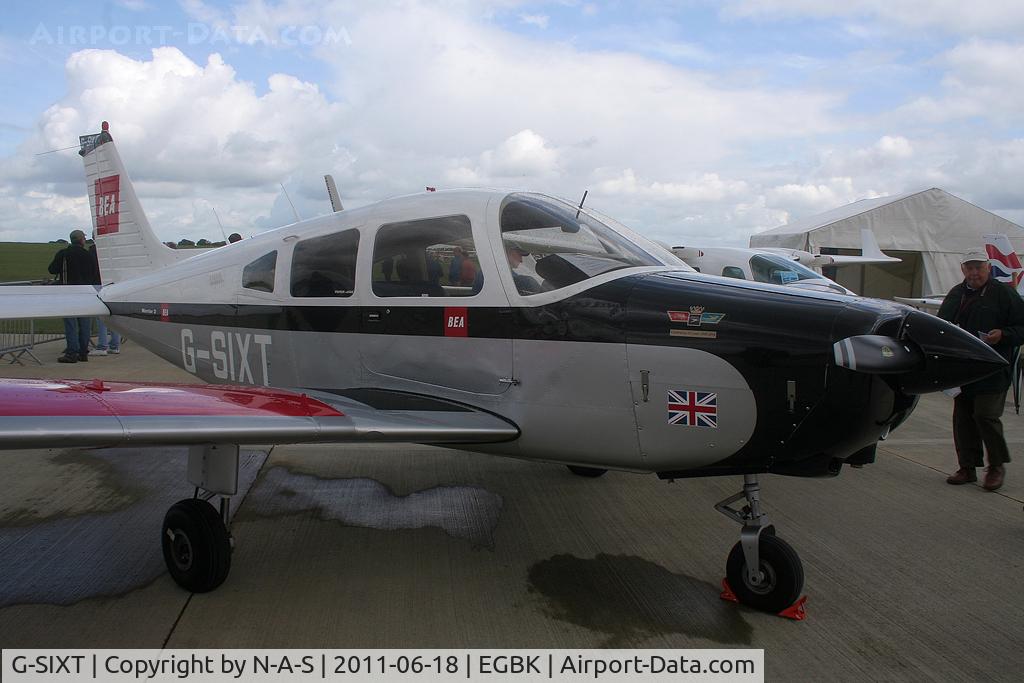 G-SIXT, 1988 Piper PA-28-161 Cherokee Warrior II C/N 2816056, Aero Expo 2011 Static