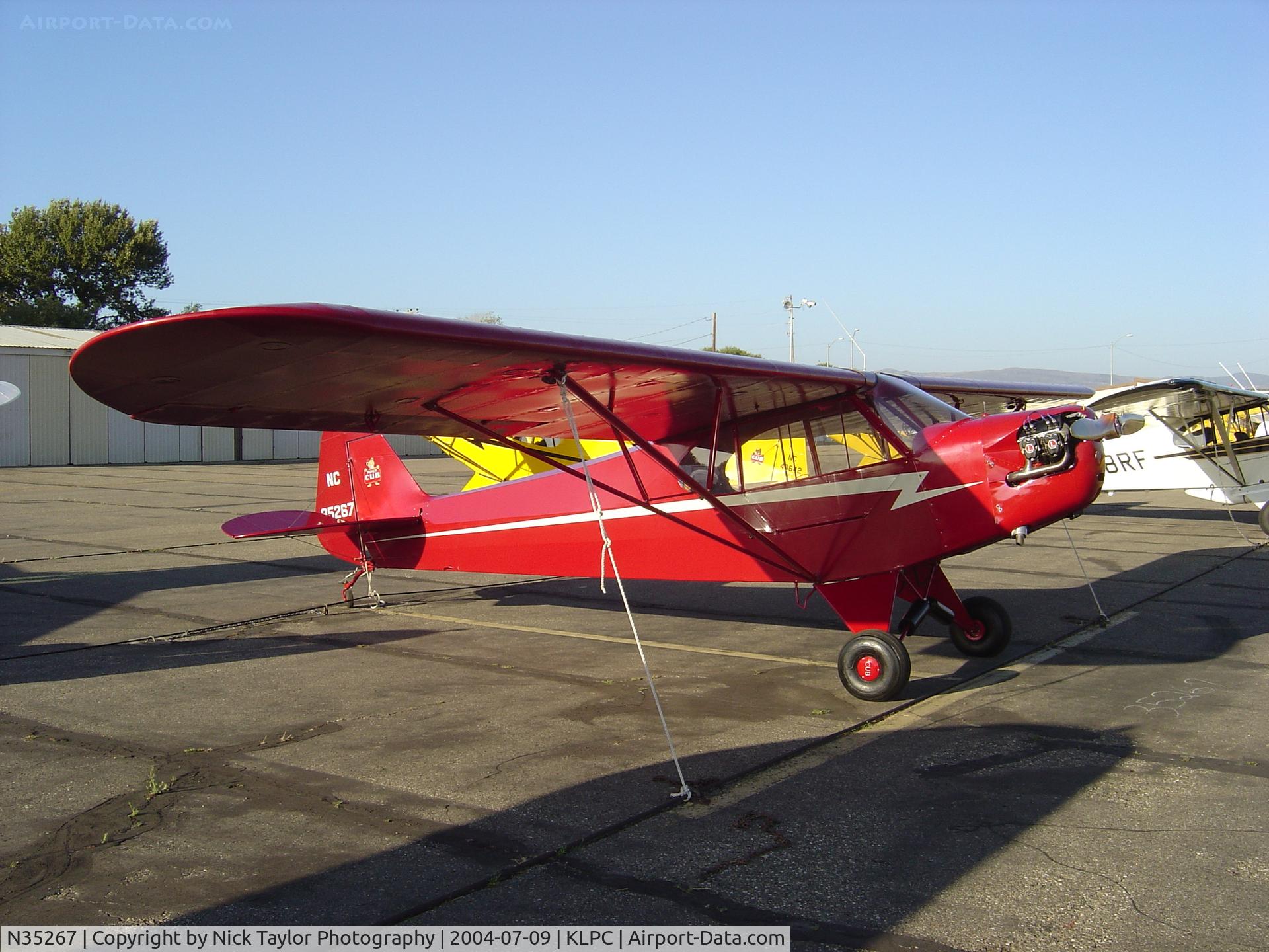 N35267, 1941 Piper J3L-65 Cub Cub C/N 6263, On display at the Lompoc Piper Cub Fly-in